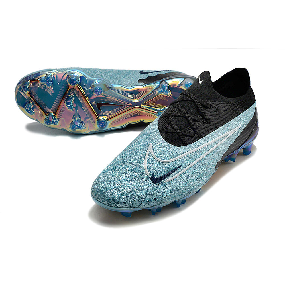 Chuteira Campo Nike Phantom GX Elite FG Preta e Azul