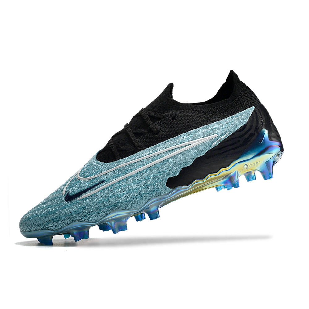 Chuteira Campo Nike Phantom GX Elite FG Preta e Azul