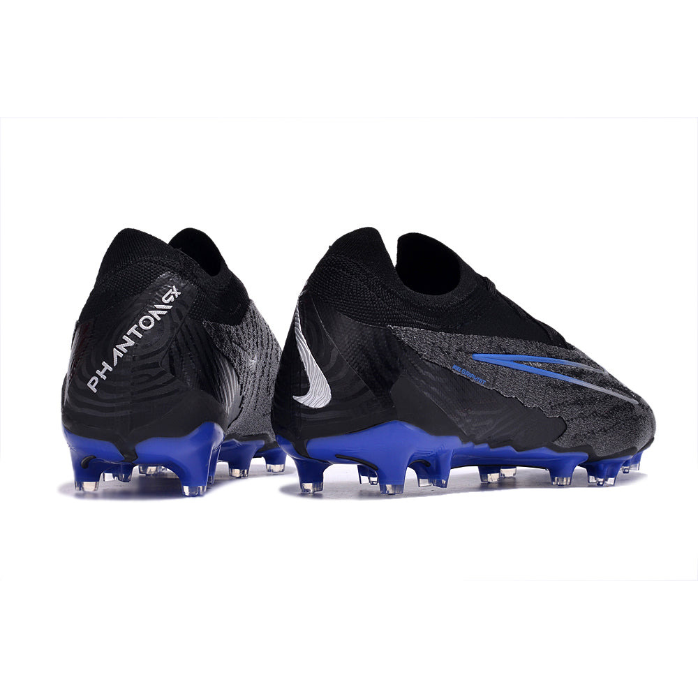 Chuteira Campo Nike Phantom GX Elite FG Preta e Azul 