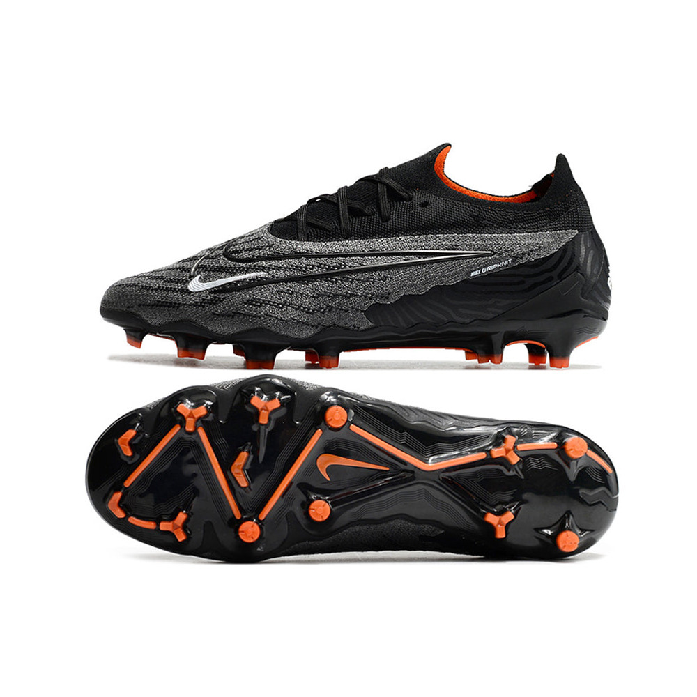 Chuteira Campo Nike Phantom GX Elite FG Preta e Laranja 