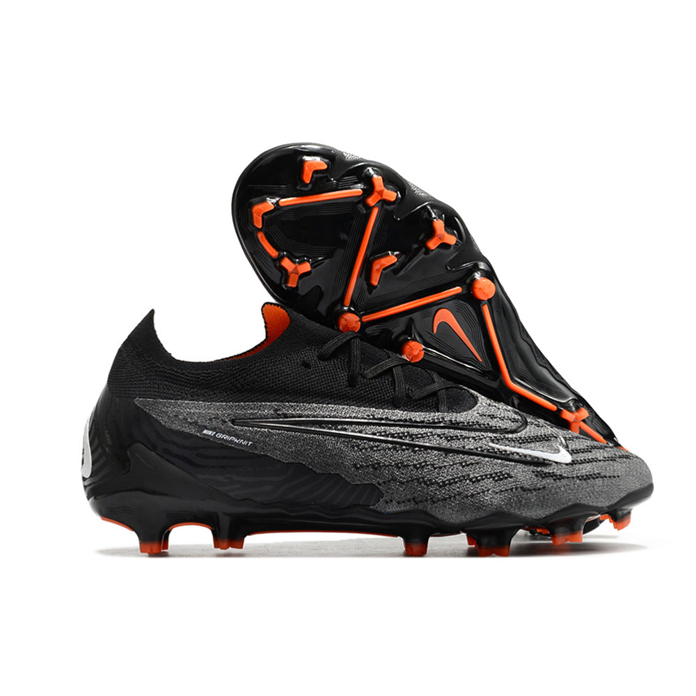 Chuteira Campo Nike Phantom GX Elite FG Preta e Laranja 