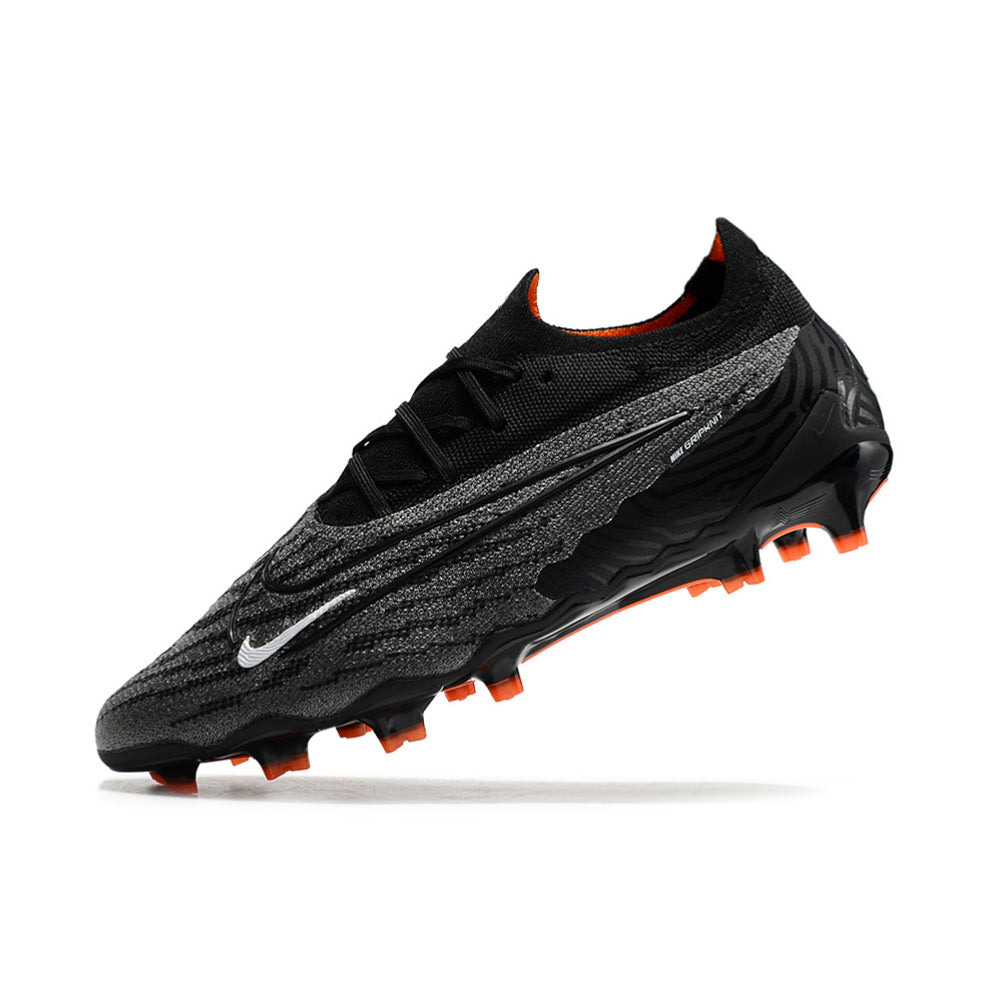Chuteira Campo Nike Phantom GX Elite FG Preta e Laranja 