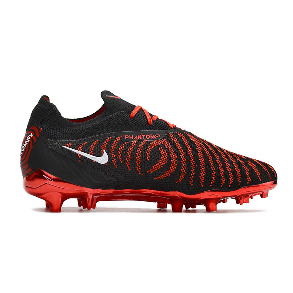 Chuteira Campo Nike Phantom GX Elite FG Preta e Vermelha