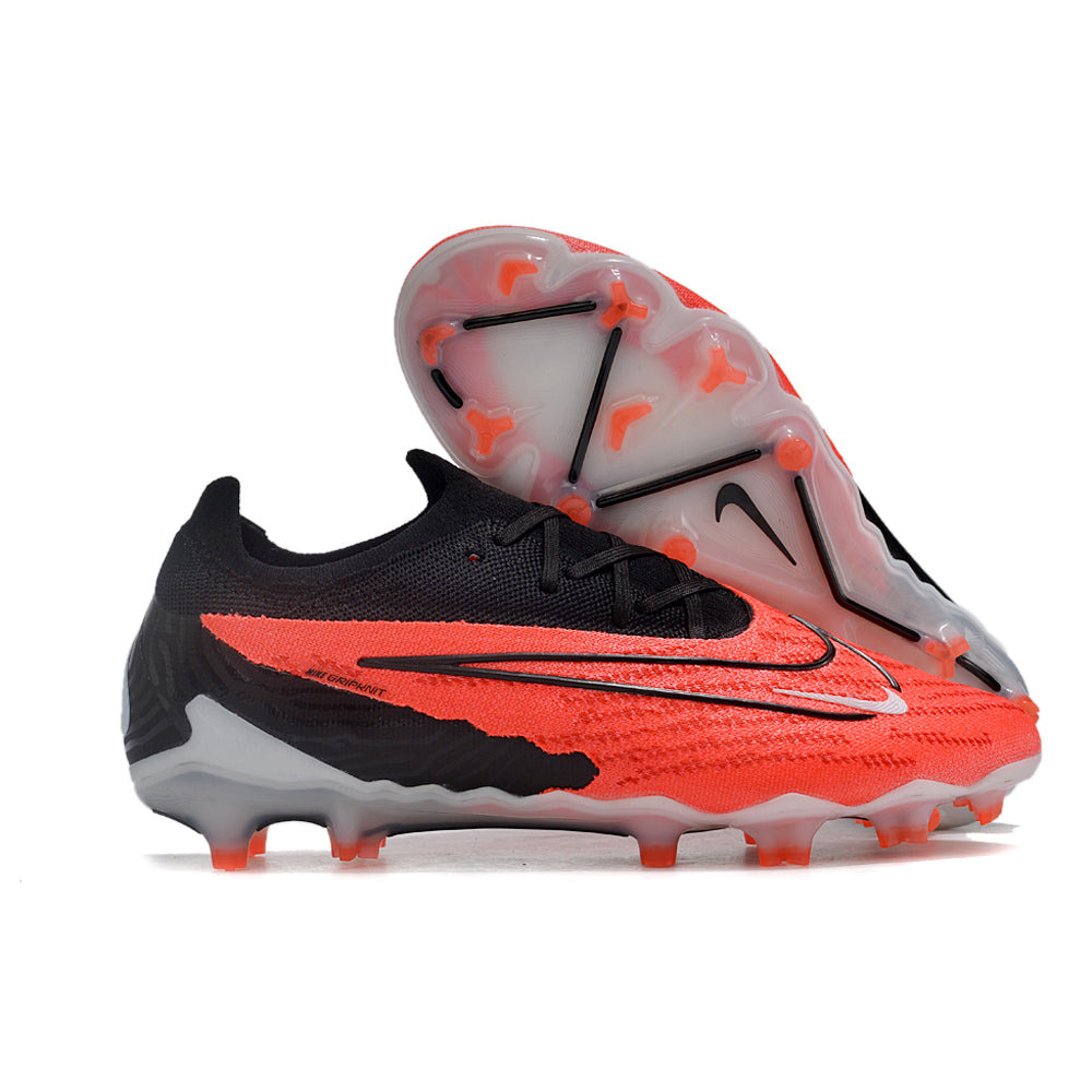 Chuteira Campo Nike Phantom GX Elite FG Preta e Vermelha 