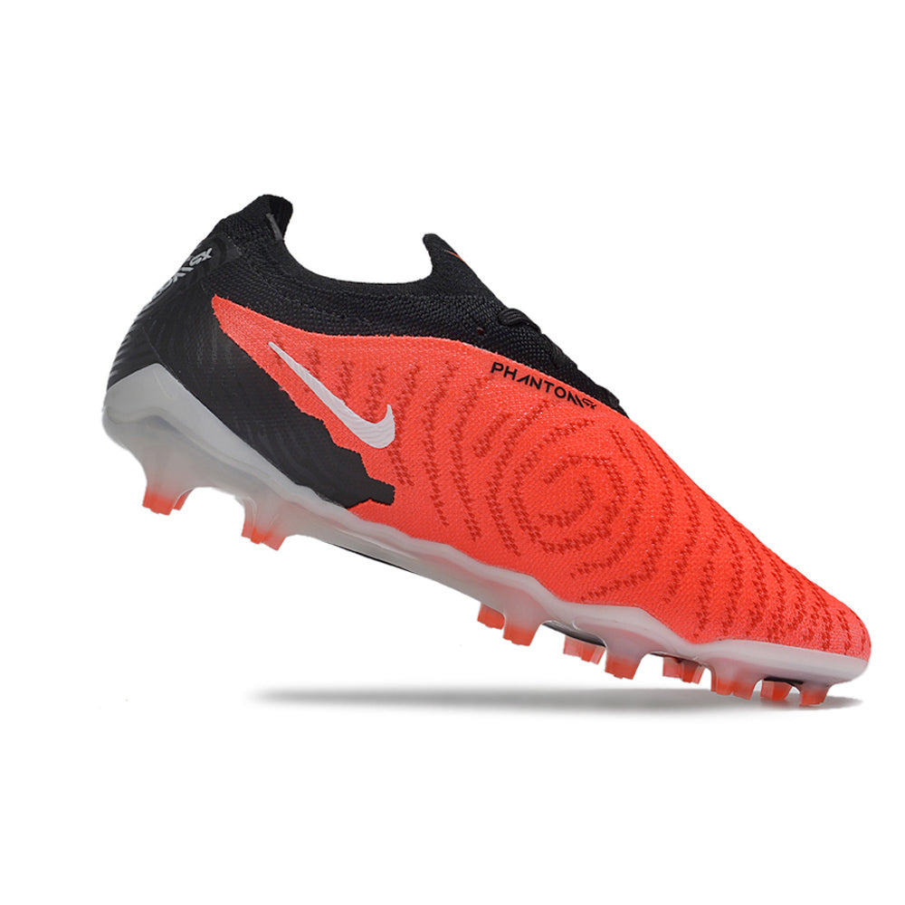 Chuteira Campo Nike Phantom GX Elite FG Preta e Vermelha 