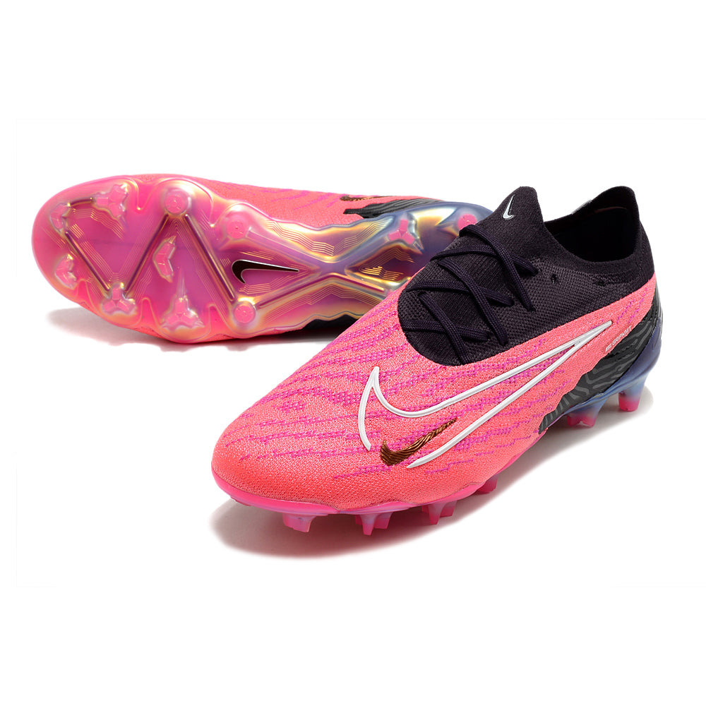 Chuteira Campo Nike Phantom GX Elite FG Rosa e Preto 
