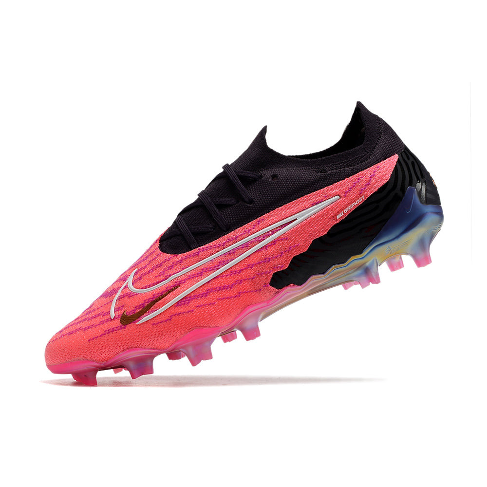 Chuteira Campo Nike Phantom GX Elite FG Rosa e Preto 