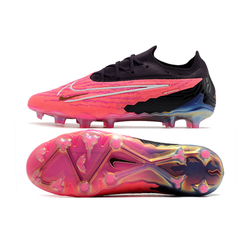 Chuteira Campo Nike Phantom GX Elite FG Rosa e Preto 