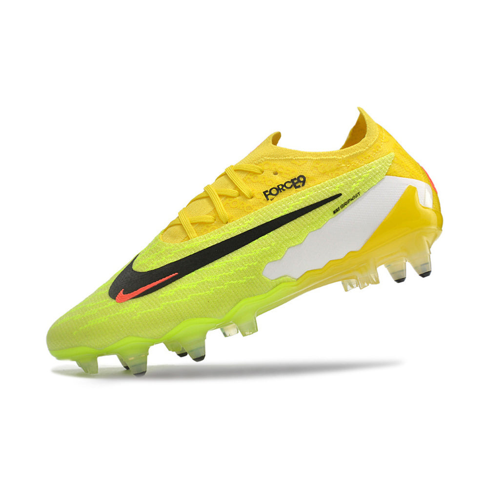 Chuteira Campo Nike Phantom GX Elite Ponta de Aluminio Amarela e Verde 