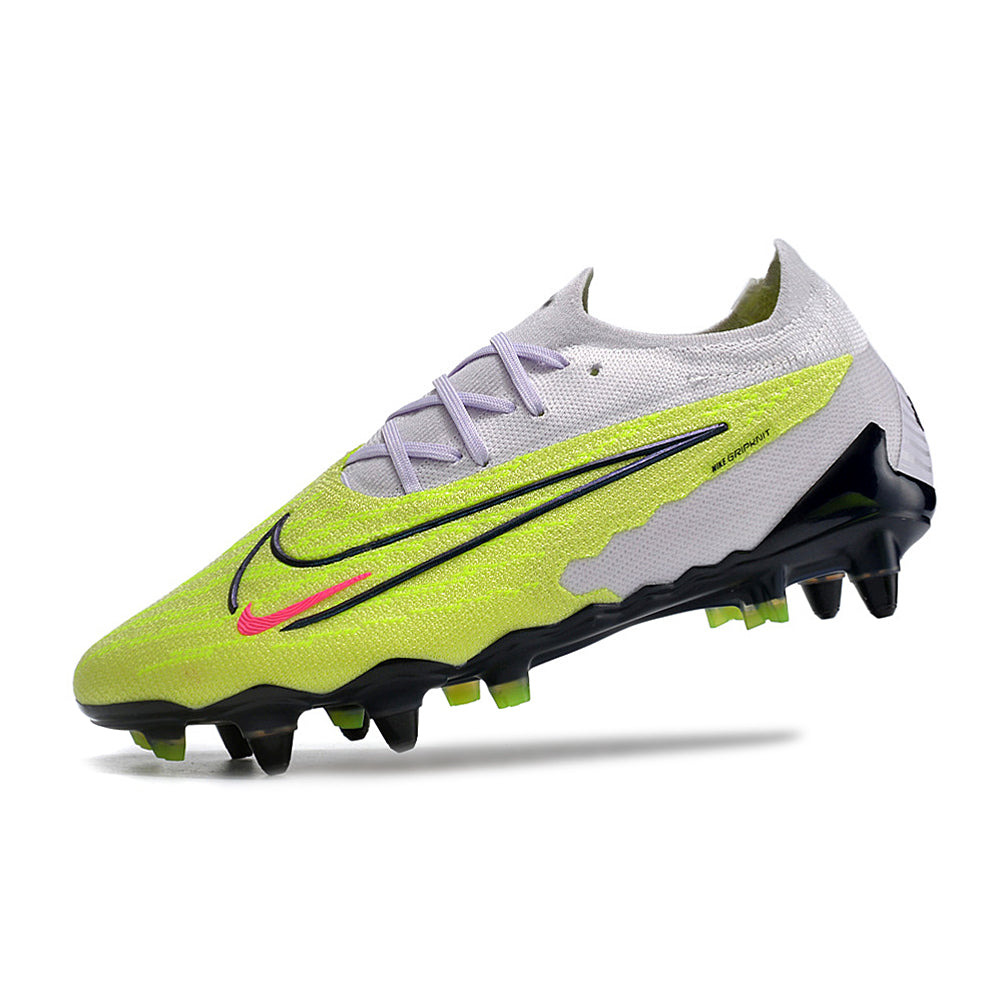 Chuteira Campo Nike Phantom GX Elite Ponta de Aluminio Cinza e Verde 
