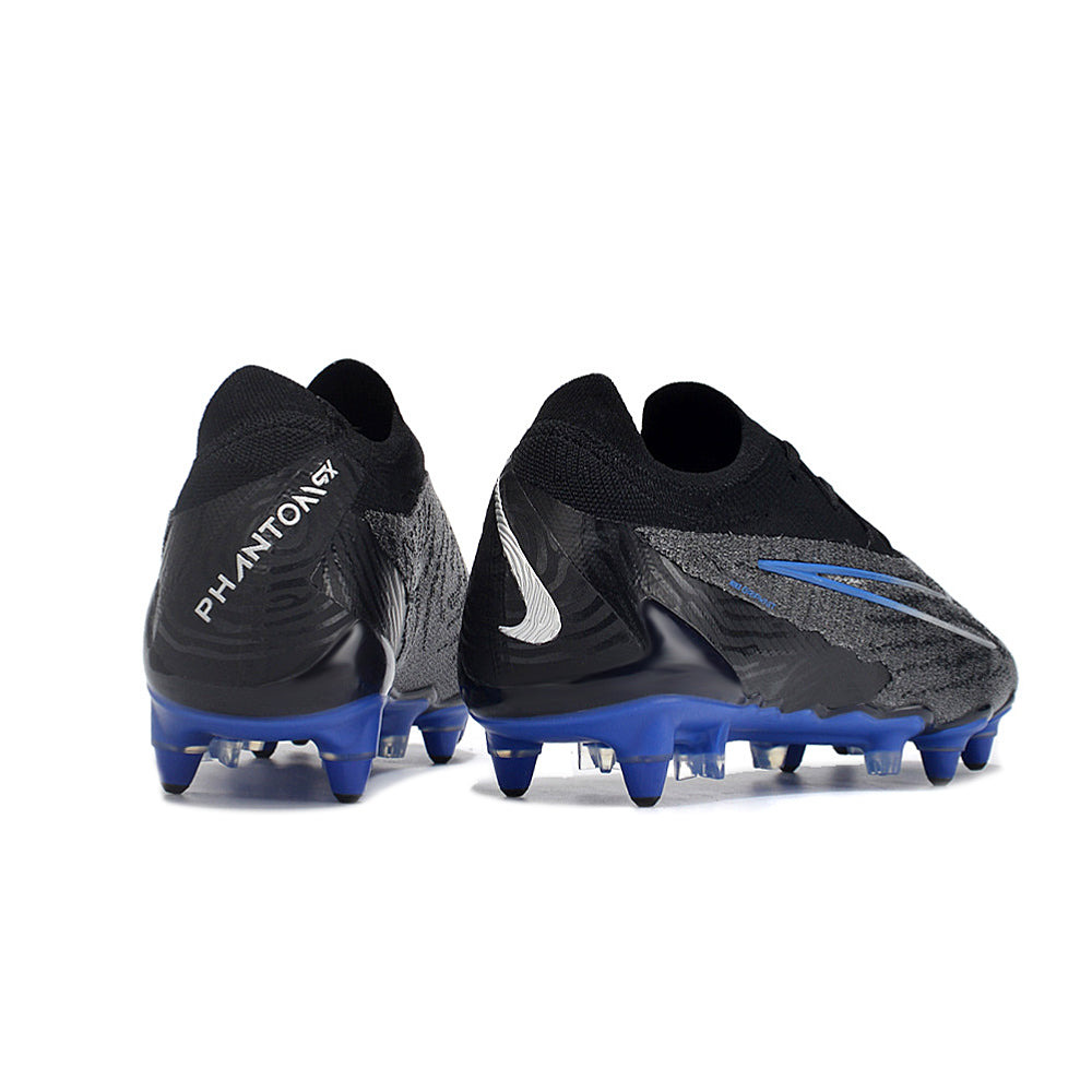 Chuteira Campo Nike Phantom GX Elite Ponta de Aluminio Preta e Azul 