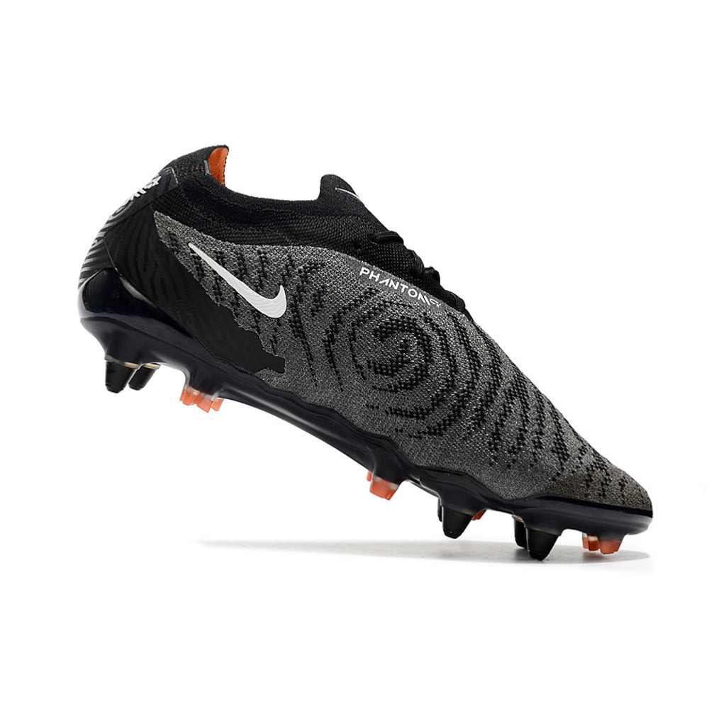 Chuteira Campo Nike Phantom GX Elite Ponta de Aluminio Preta e Laranja 