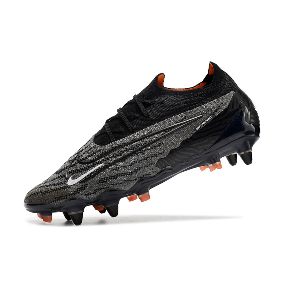 Chuteira Campo Nike Phantom GX Elite Ponta de Aluminio Preta e Laranja 