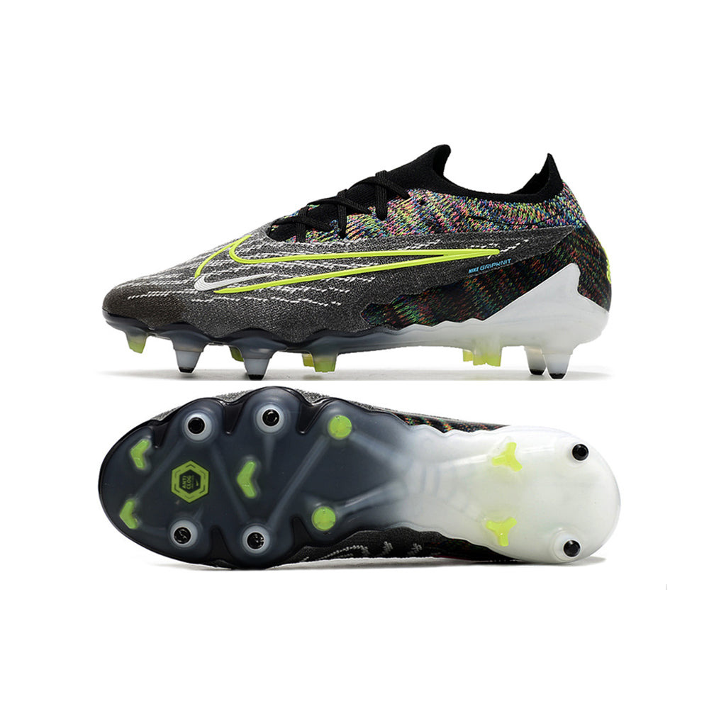 Chuteira Campo Nike Phantom GX Elite Ponta de Aluminio Preta e Verde 