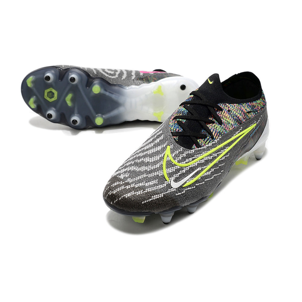 Chuteira Campo Nike Phantom GX Elite Ponta de Aluminio Preta e Verde 