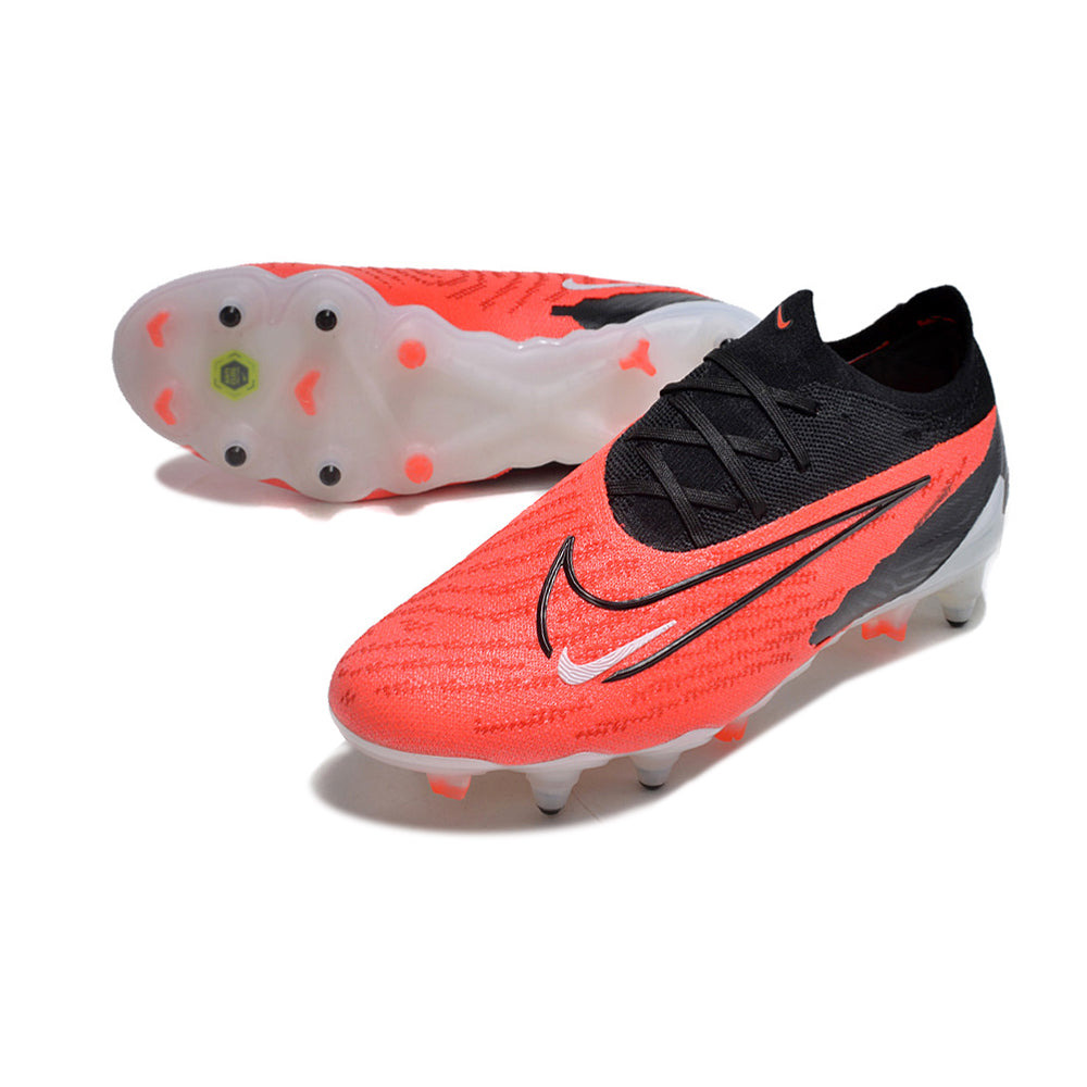 Chuteira Campo Nike Phantom GX Elite Ponta de Aluminio Preta e Vermelha 