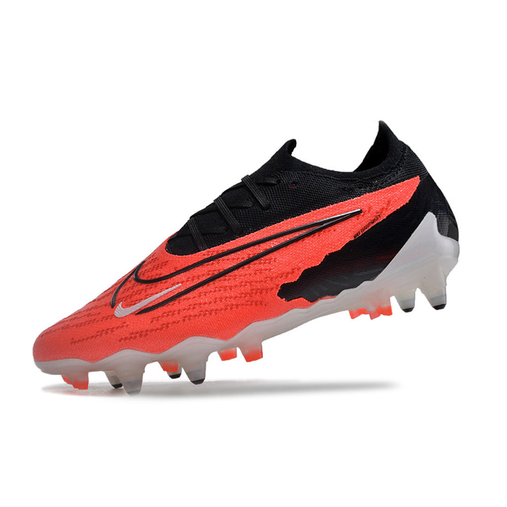 Chuteira Campo Nike Phantom GX Elite Ponta de Aluminio Preta e Vermelha 
