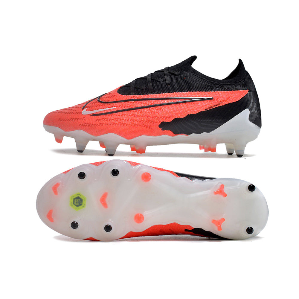 Chuteira Campo Nike Phantom GX Elite Ponta de Aluminio Preta e Vermelha 