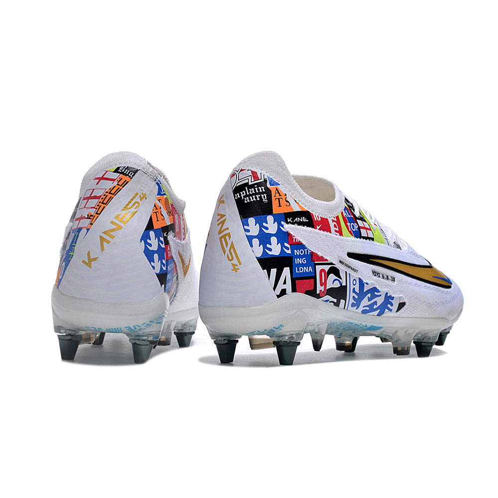 Chuteira Campo Nike Phantom GX Elite Trava Mista Branca 