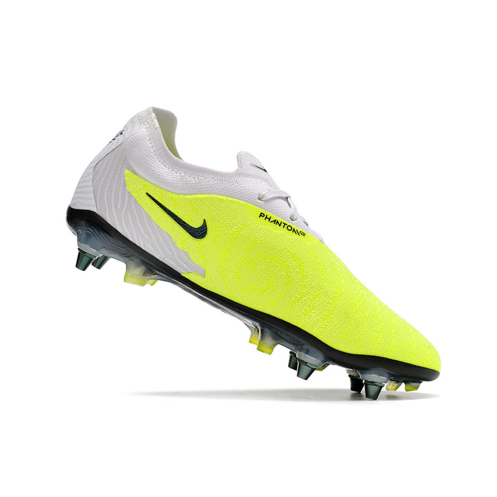 Chuteira Campo Nike Phantom GX Elite Trava Mista Cinza e Verde 