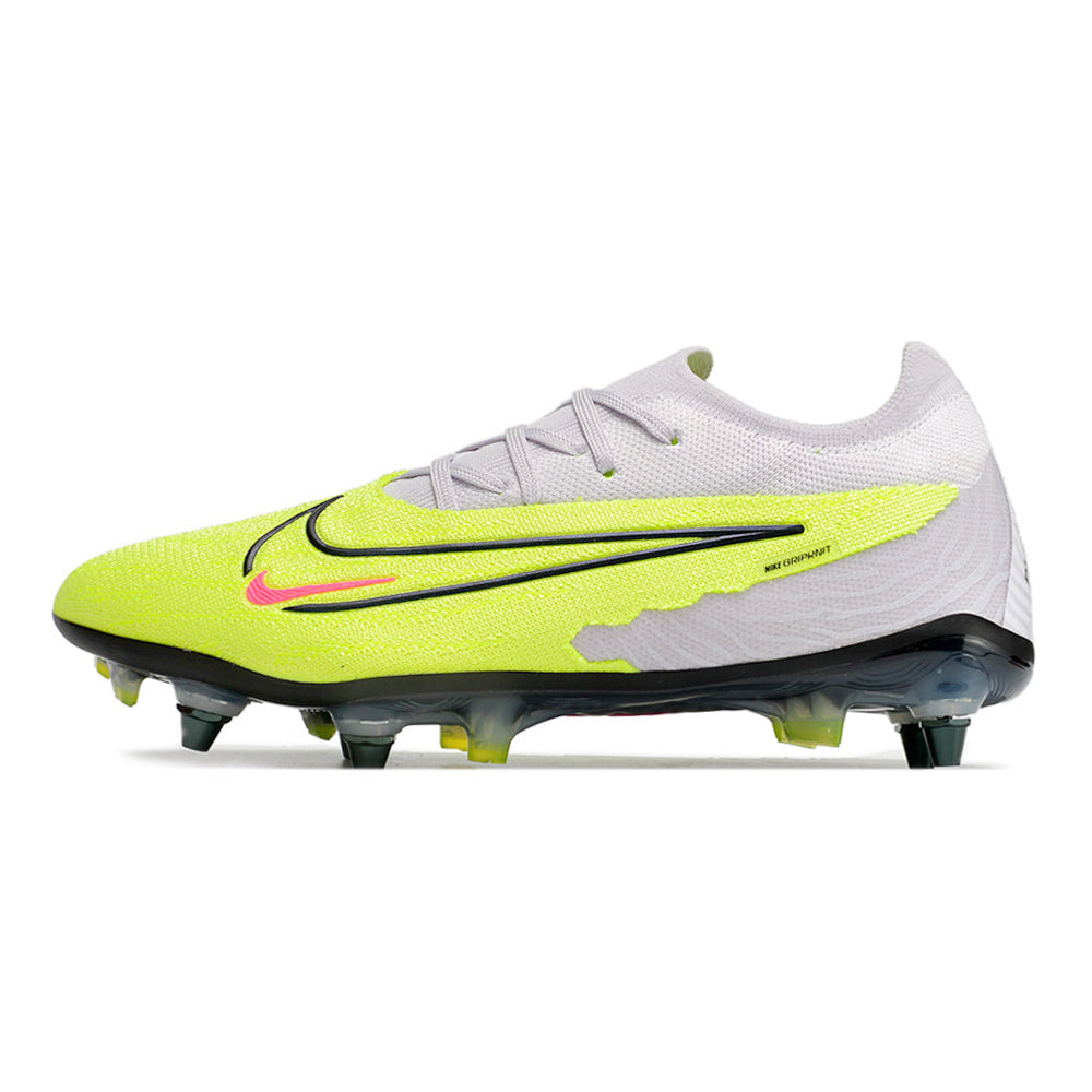 Chuteira Campo Nike Phantom GX Elite Trava Mista Cinza e Verde 