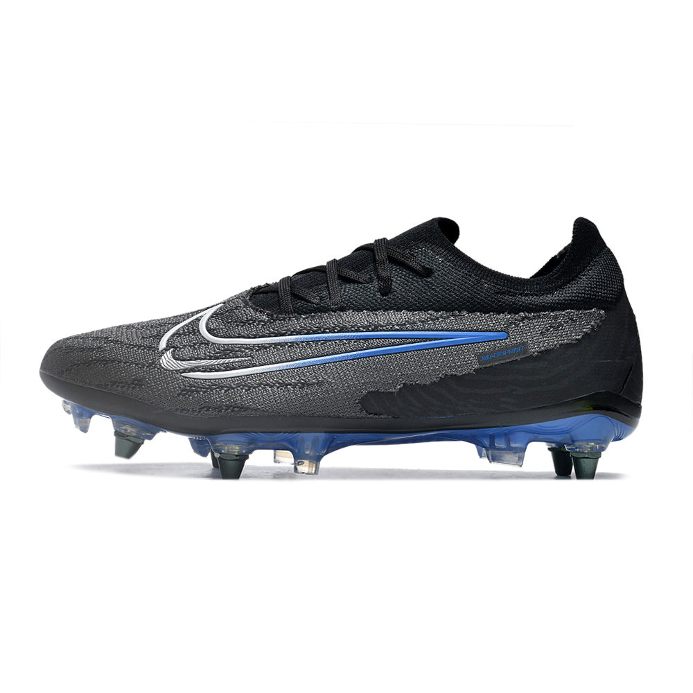 Chuteira Campo Nike Phantom GX Elite Trava Mista Preta e Azul 