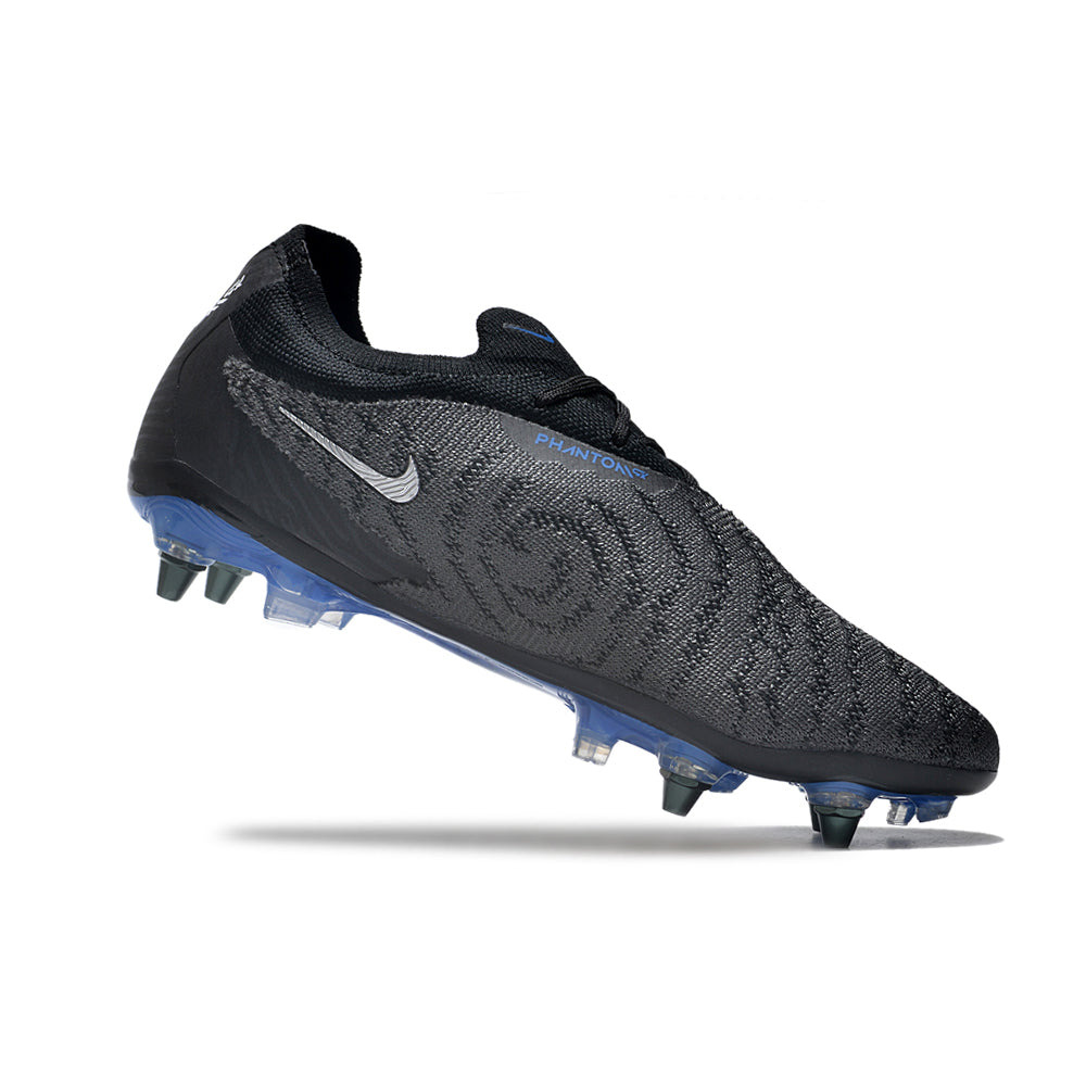 Chuteira Campo Nike Phantom GX Elite Trava Mista Preta e Azul 