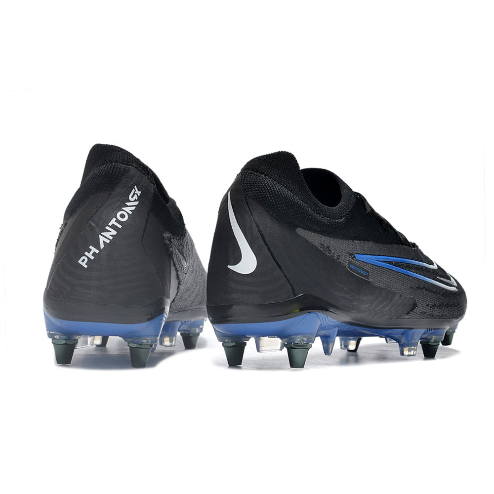 Chuteira Campo Nike Phantom GX Elite Trava Mista Preta e Azul 