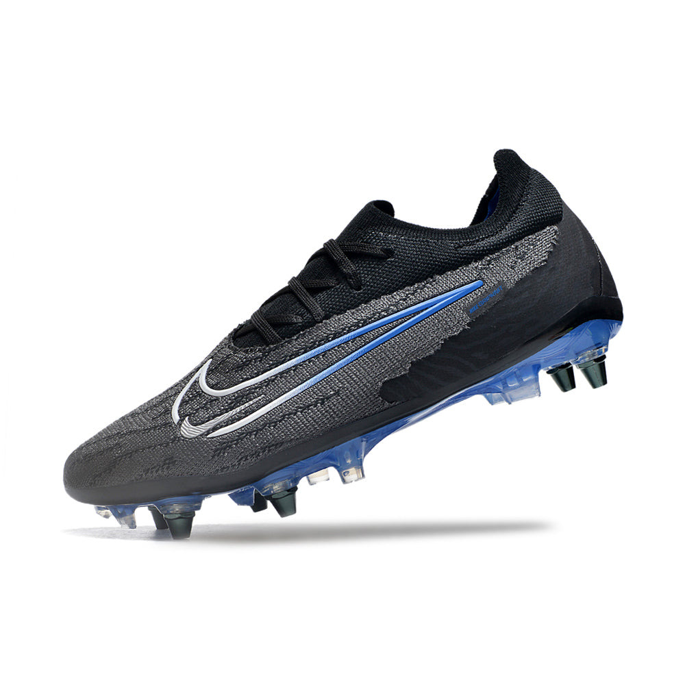 Chuteira Campo Nike Phantom GX Elite Trava Mista Preta e Azul 