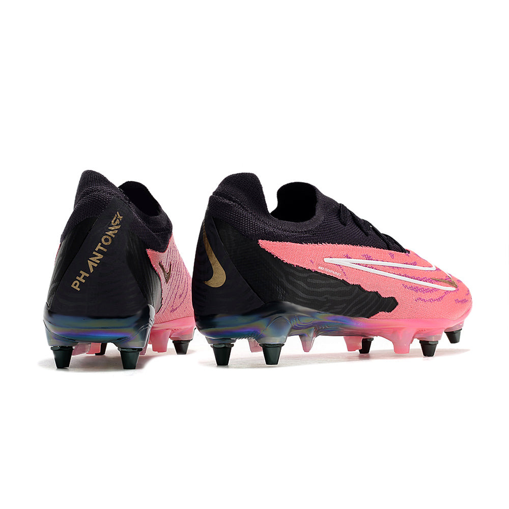 Chuteira Campo Nike Phantom GX Elite Trava Mista Preta e Rosa 