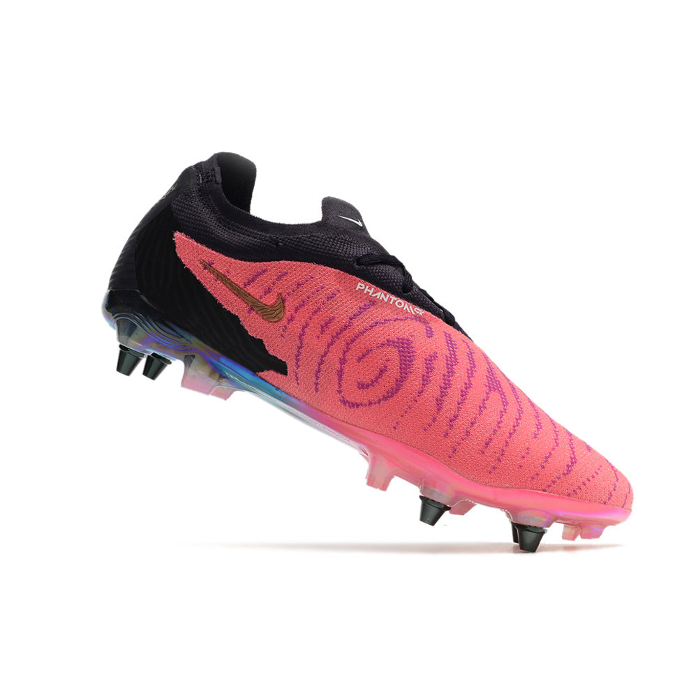 Chuteira Campo Nike Phantom GX Elite Trava Mista Preta e Rosa 