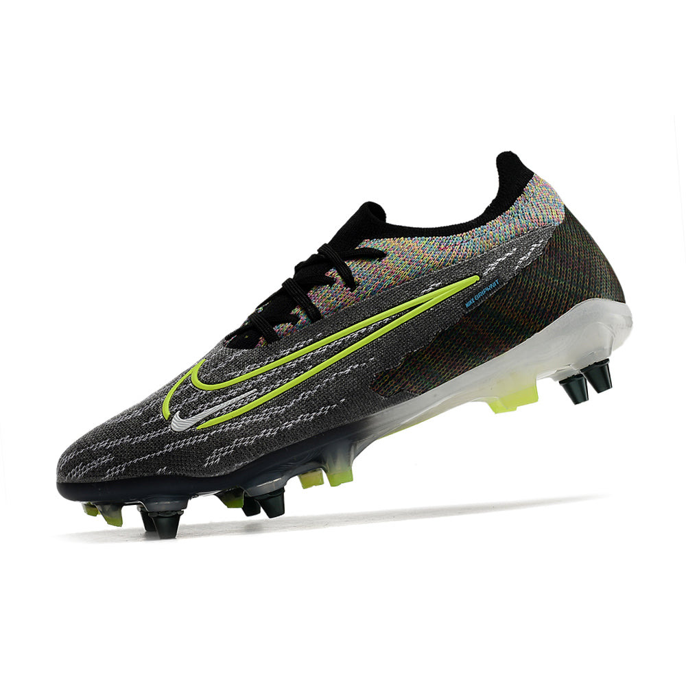 Chuteira Campo Nike Phantom GX Elite Trava Mista Preta e Verde 