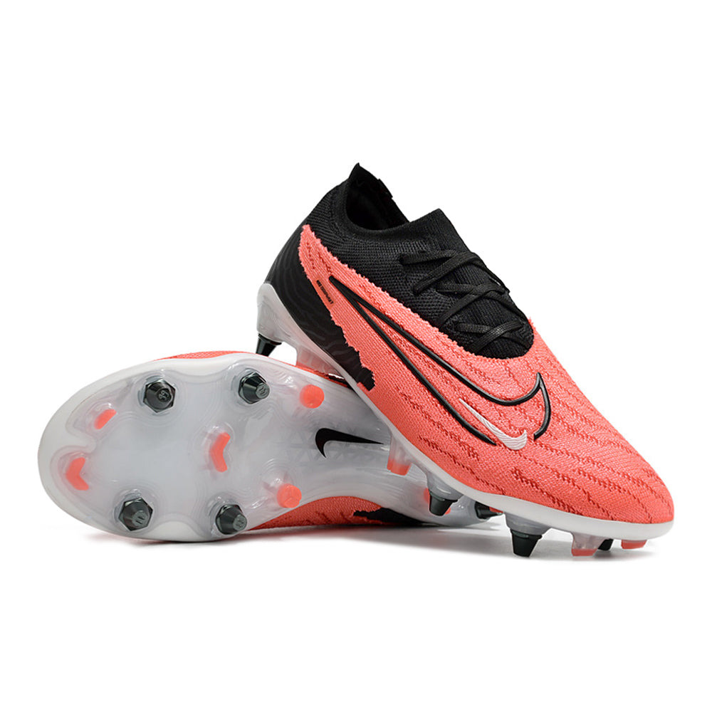 Chuteira Campo Nike Phantom GX Elite Trava Mista Preta e Vermelha 