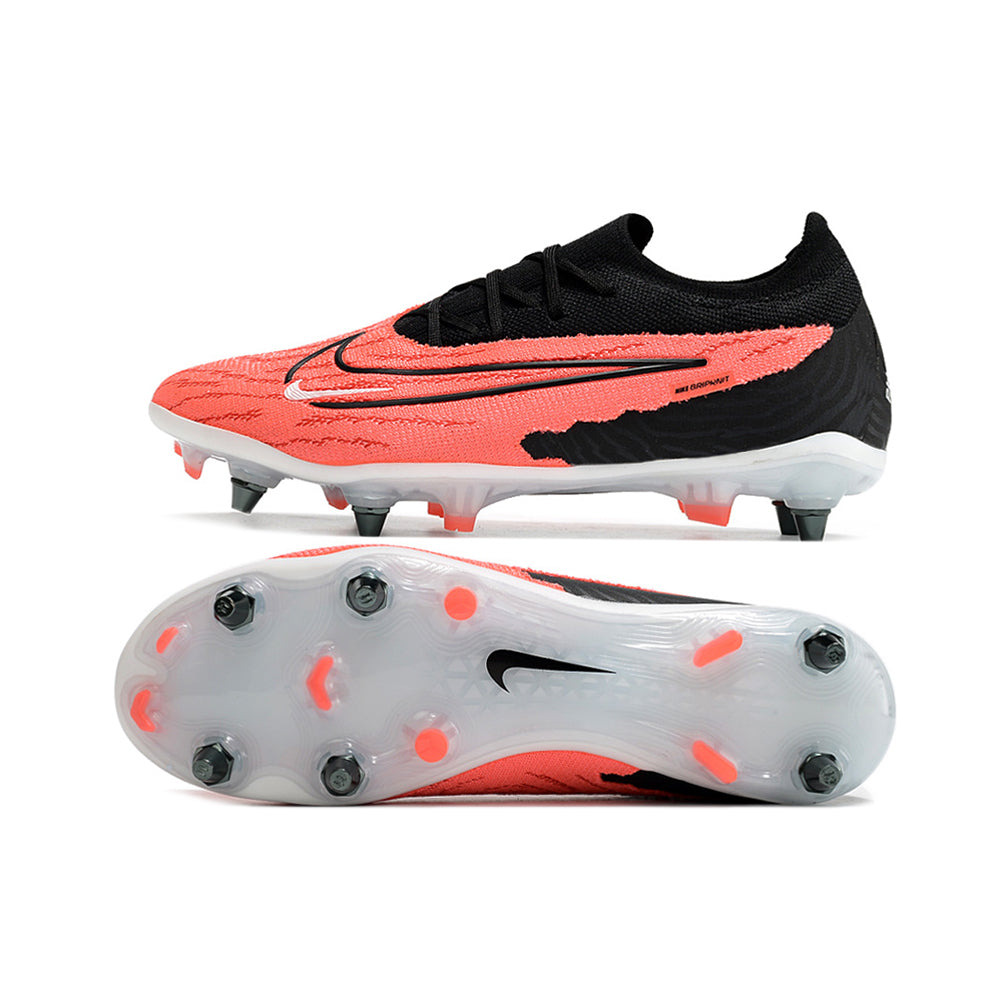 Chuteira Campo Nike Phantom GX Elite Trava Mista Preta e Vermelha 