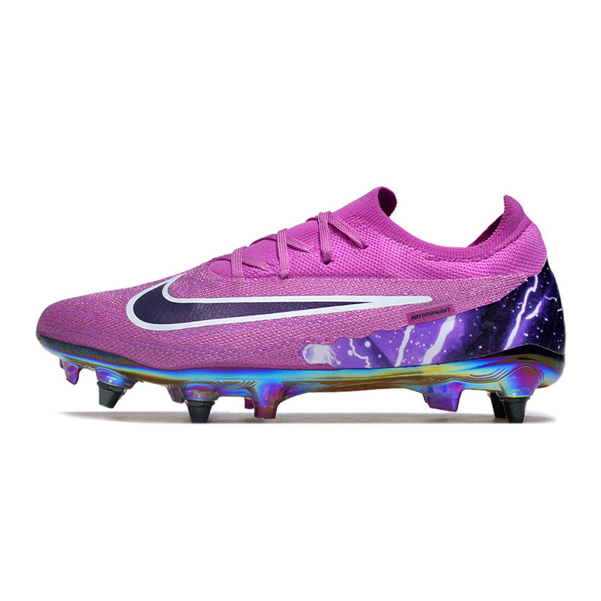 Chuteira Campo Nike Phantom GX Elite Trava Mista Roxa