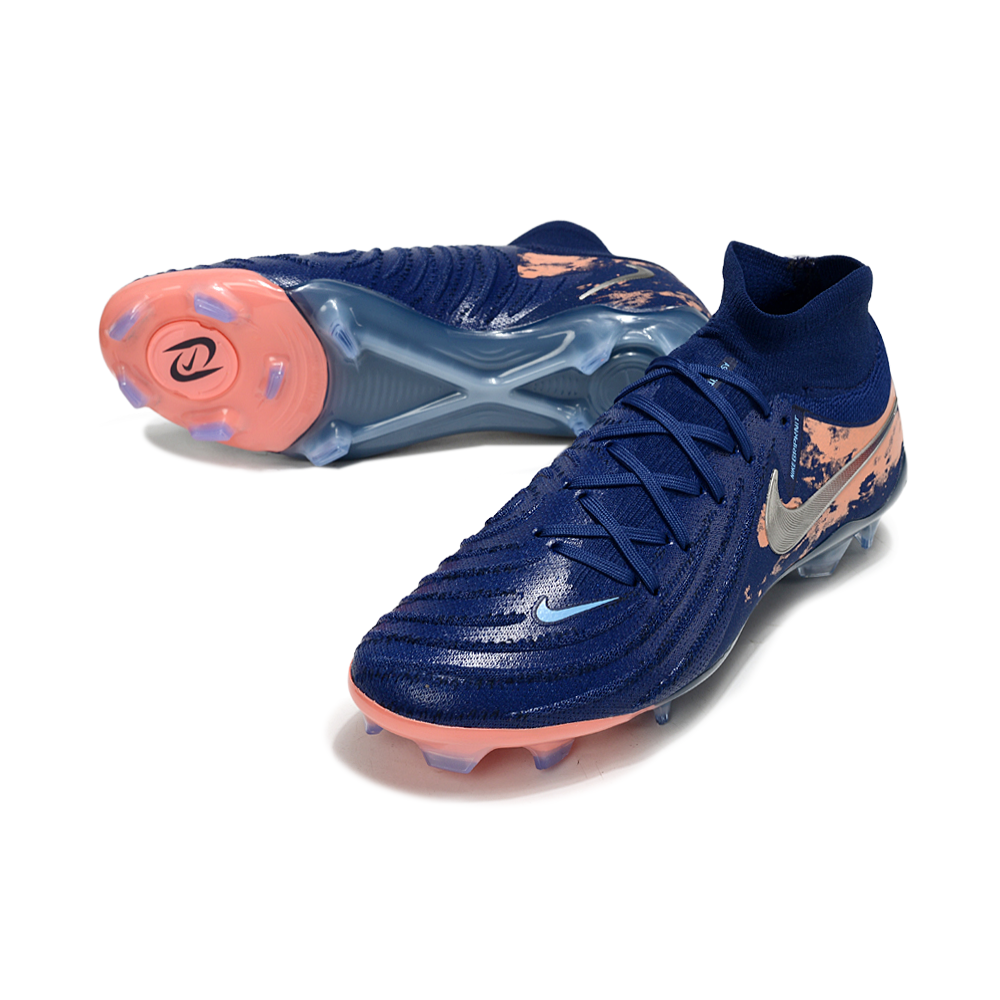 Chuteira Campo Nike Phantom Luna 2 Elite FG Azul e Laranja