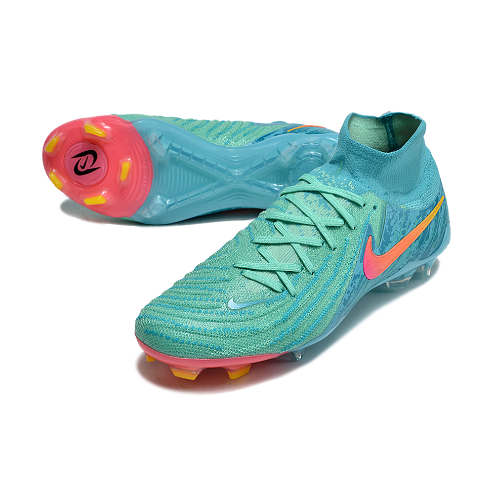 Chuteira Campo Nike Phantom Luna 2 Elite FG Azul e Verde 