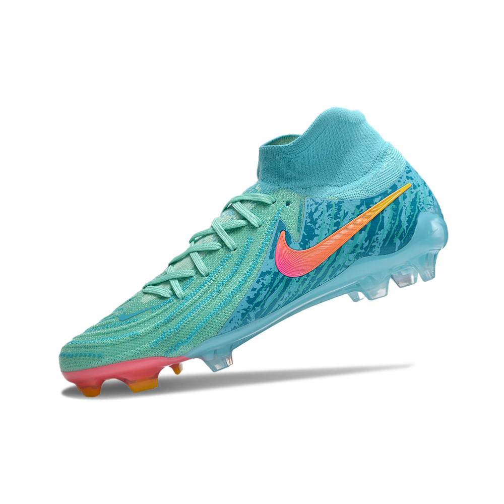 Chuteira Campo Nike Phantom Luna 2 Elite FG Azul e Verde 