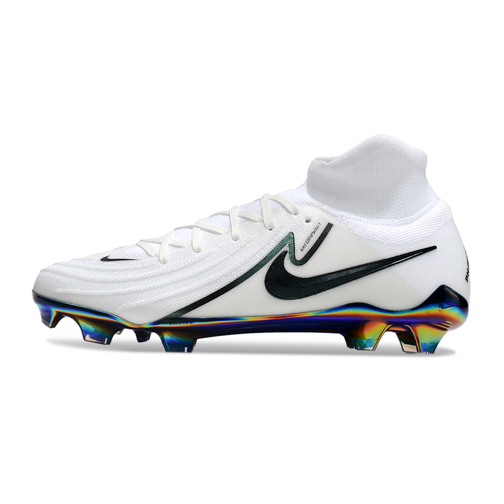 Chuteira Campo Nike Phantom Luna 2 Elite FG Branca e Verde