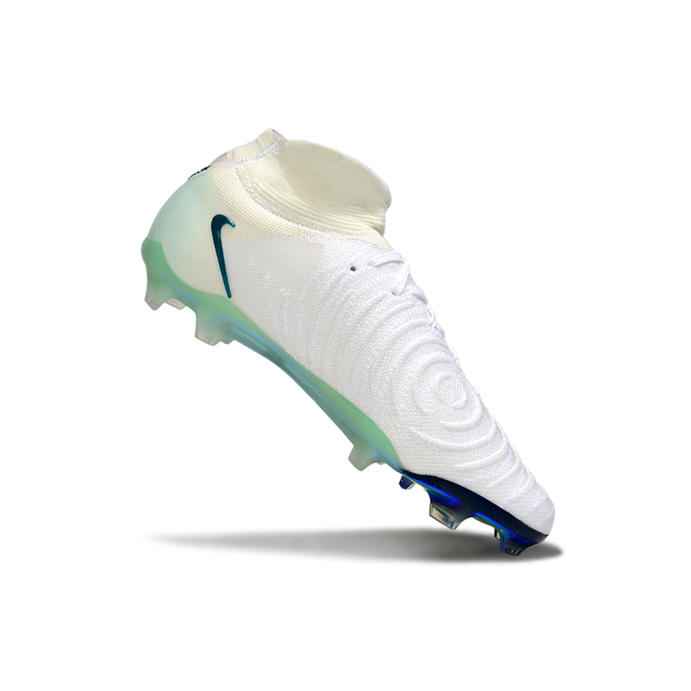 Chuteira Campo Nike Phantom Luna 2 Elite FG Branca e Verde 