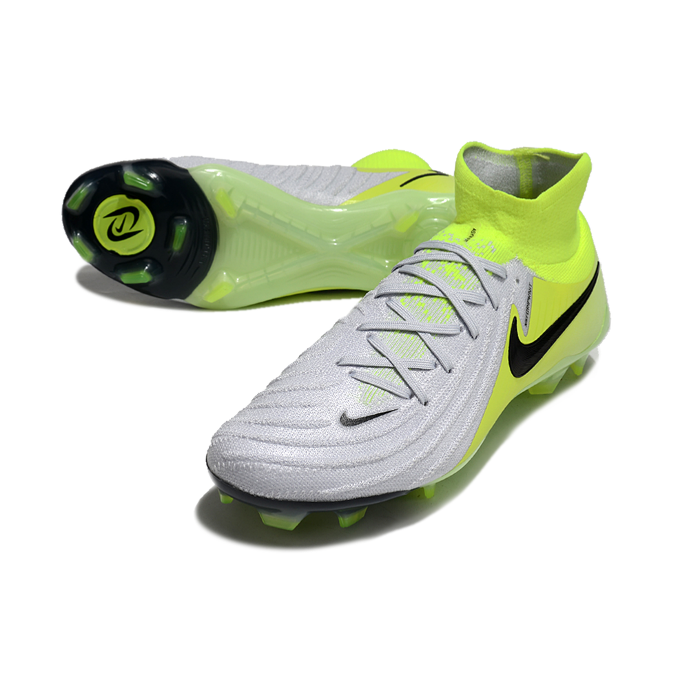 Chuteira Campo Nike Phantom Luna 2 Elite FG Cinza e Verde 