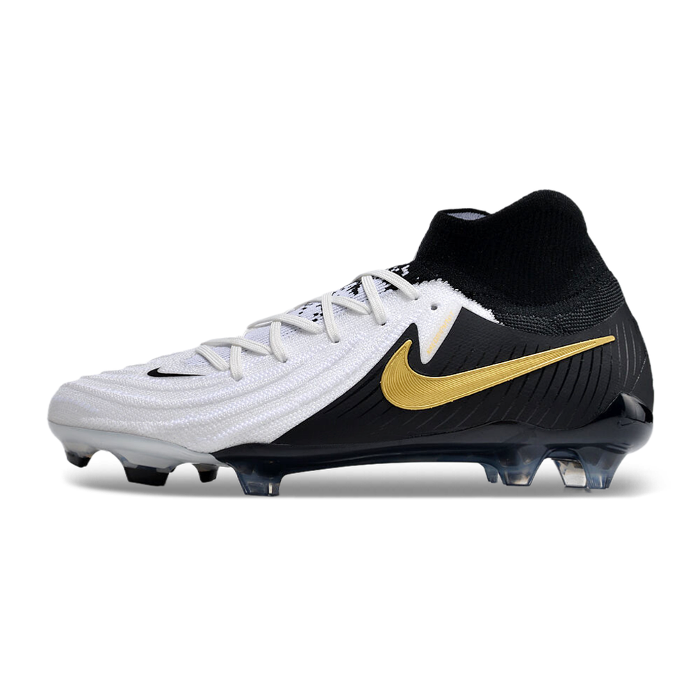 Chuteira Campo Nike Phantom Luna 2 Elite FG Preta e Branca 