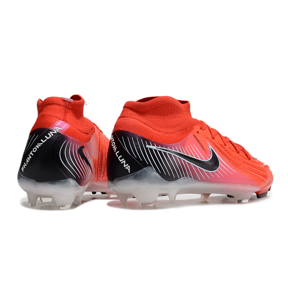 Chuteira Campo Nike Phantom Luna 2 Elite FG Vermelha e Preta