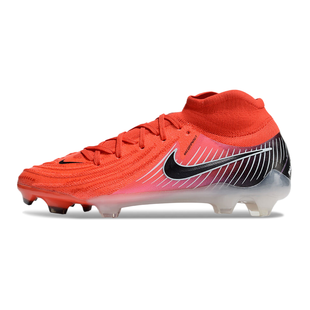 Chuteira Campo Nike Phantom Luna 2 Elite FG Vermelha e Preta