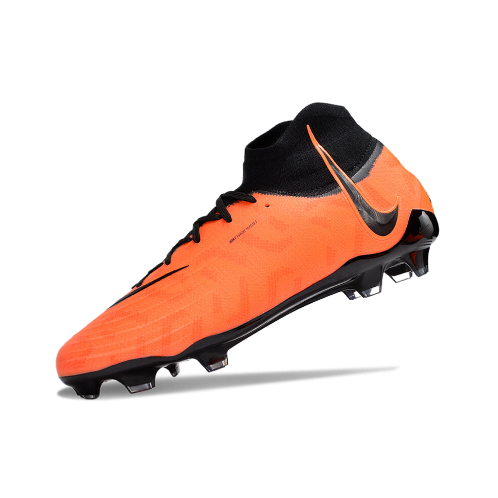 Chuteira Campo Nike Phantom Luna Elite FG Laranja e Preta