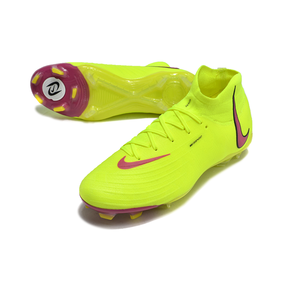 Chuteira Campo Nike Phantom Luna Elite FG Verde e Roxo