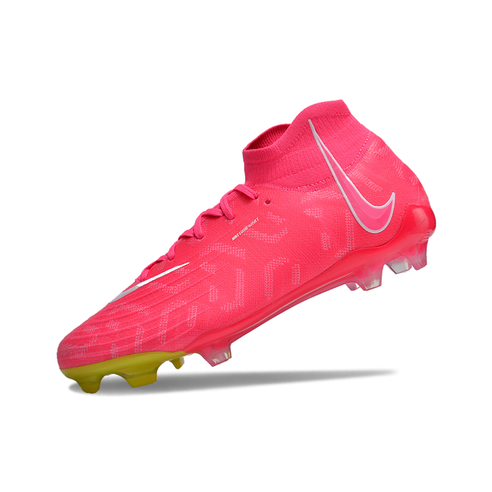 Chuteira Campo Nike Phantom Luna FG Rosa e Verde