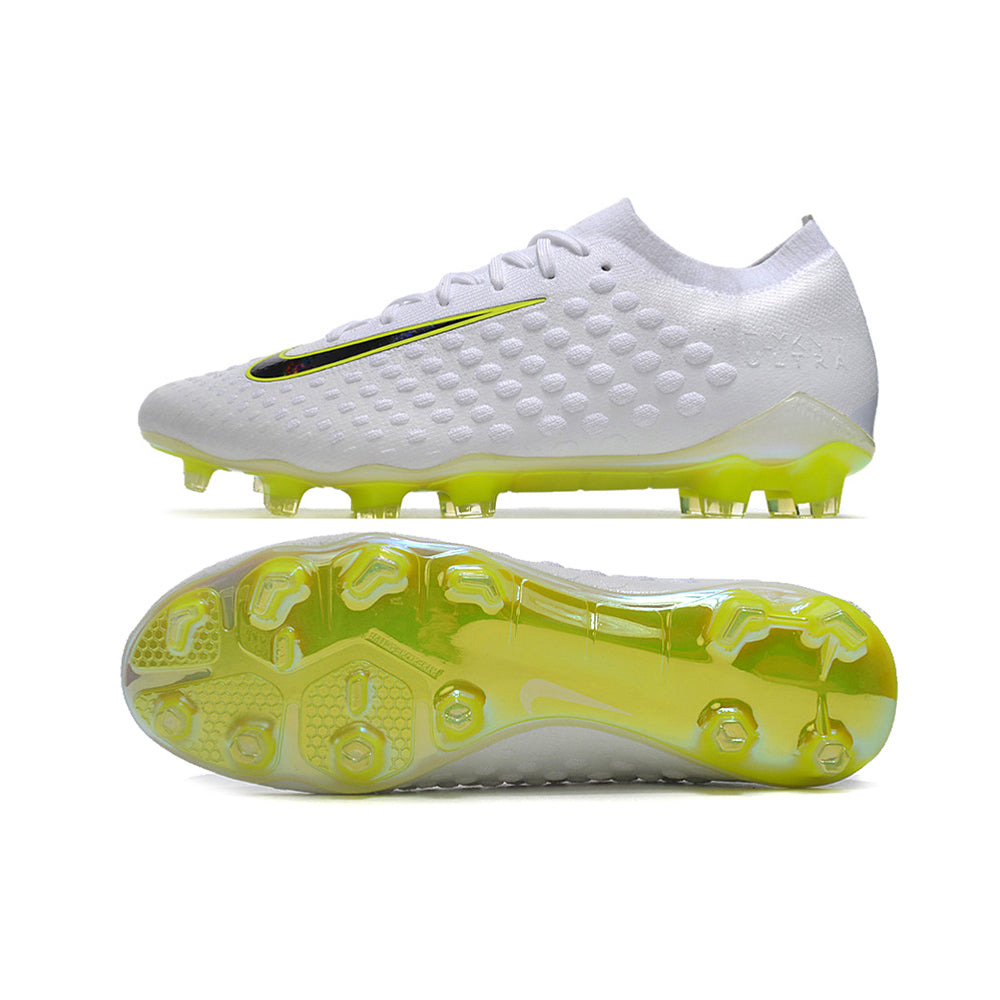 Chuteira Campo Nike Phantom Ultra Venom Elite FG Branca e Verde
