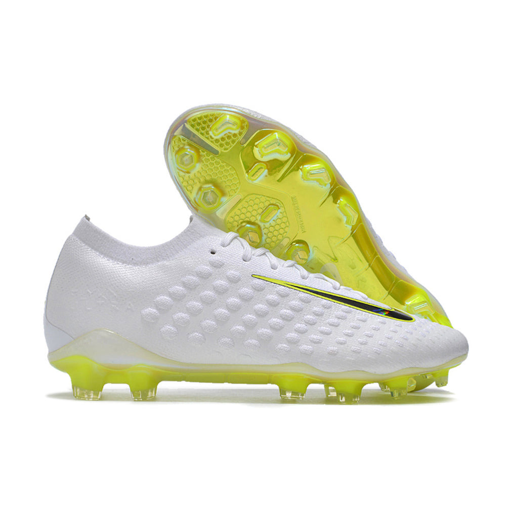 Chuteira Campo Nike Phantom Ultra Venom Elite FG Branca e Verde