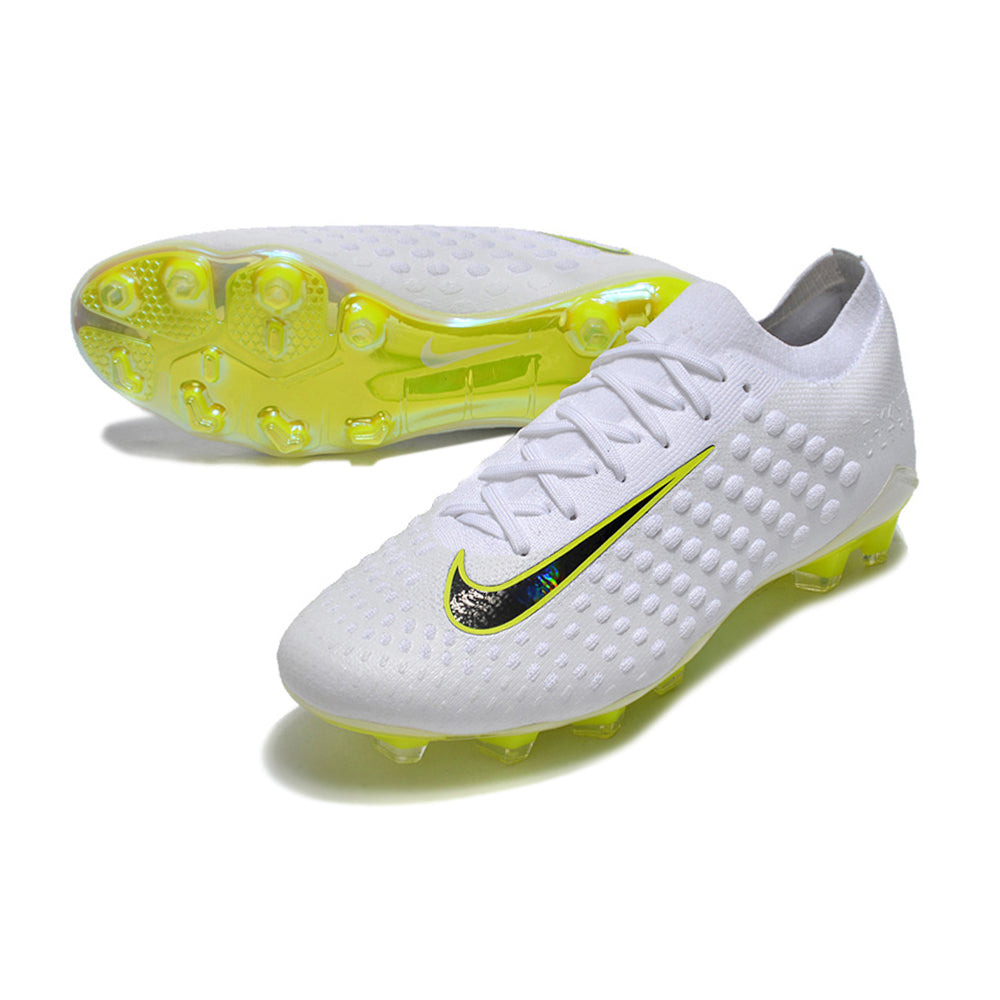 Chuteira Campo Nike Phantom Ultra Venom Elite FG Branca e Verde